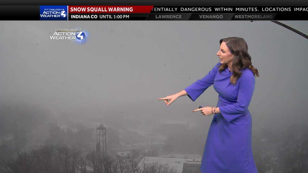 Snow squall warning issued for counties in western Pennsylvania