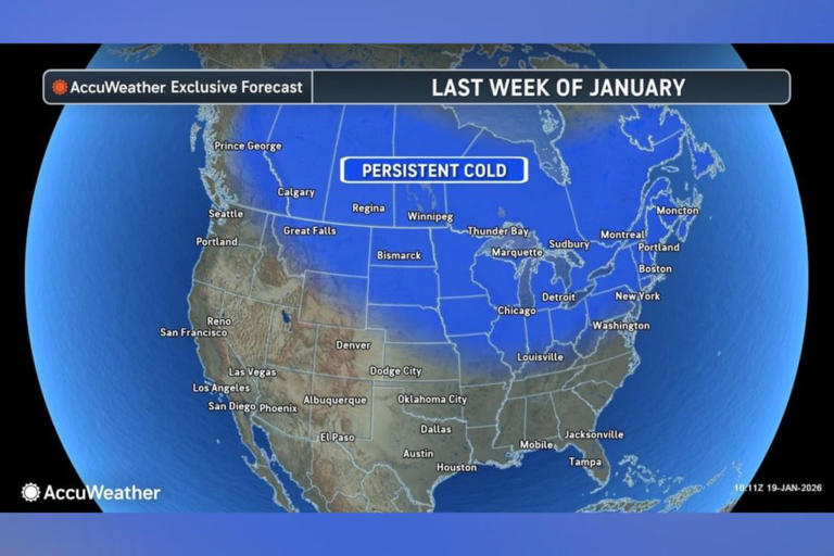 Polar vortex update: Map shows states facing persistent cold