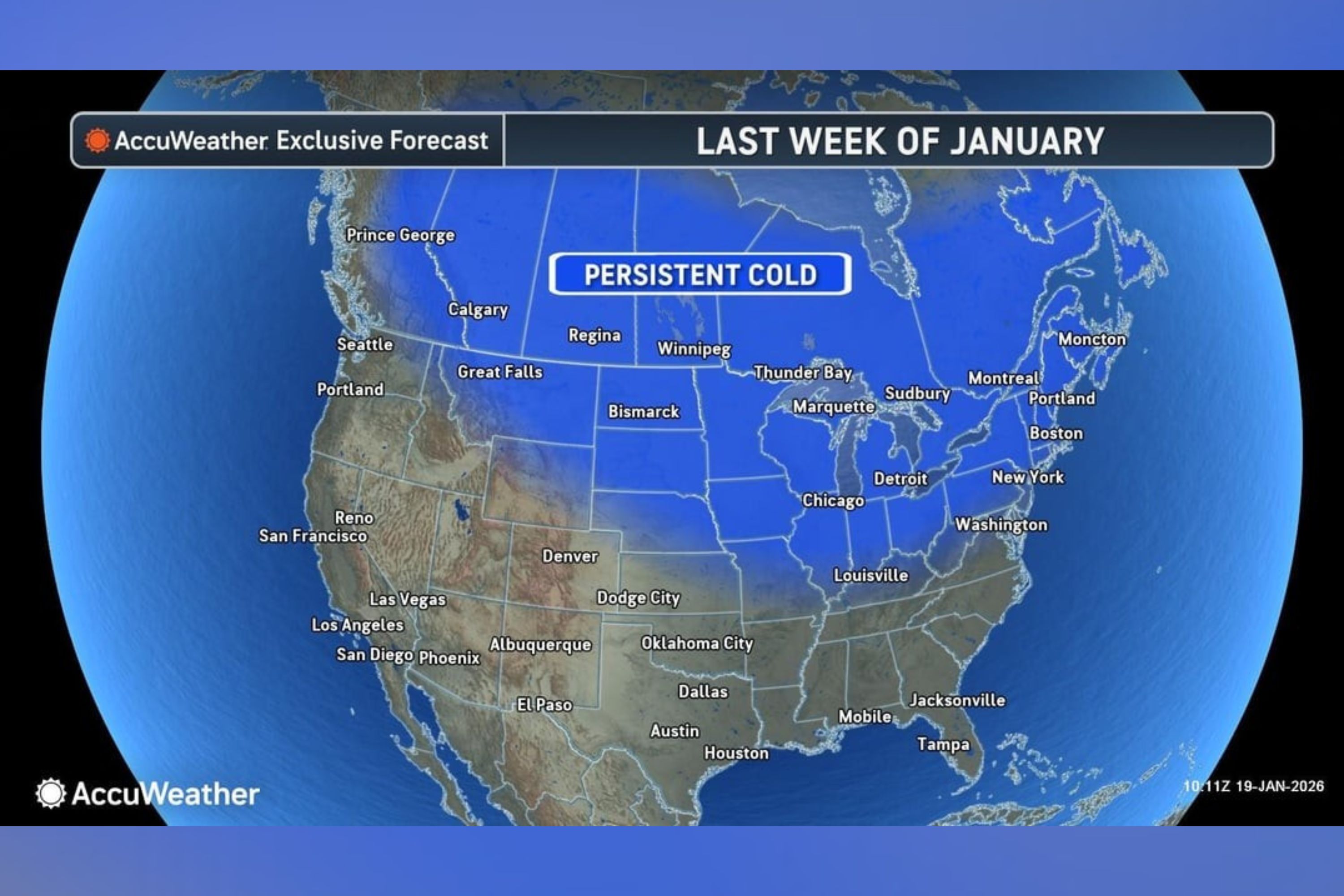 Polar vortex update: Map shows states facing persistent cold<br><br>