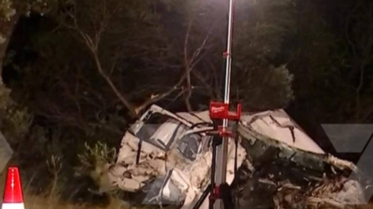 Three killed in fiery crash on highway