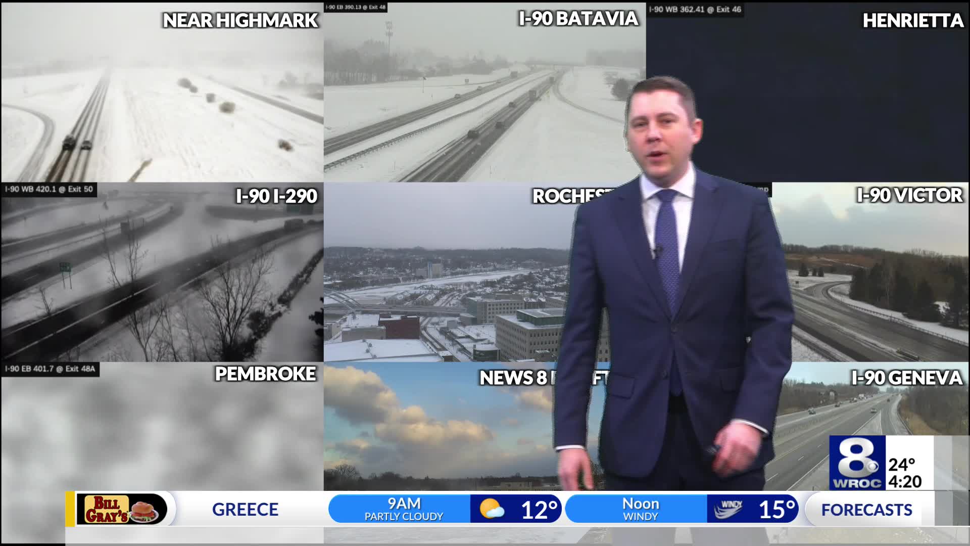 Rochester's Monday evening weather forecast