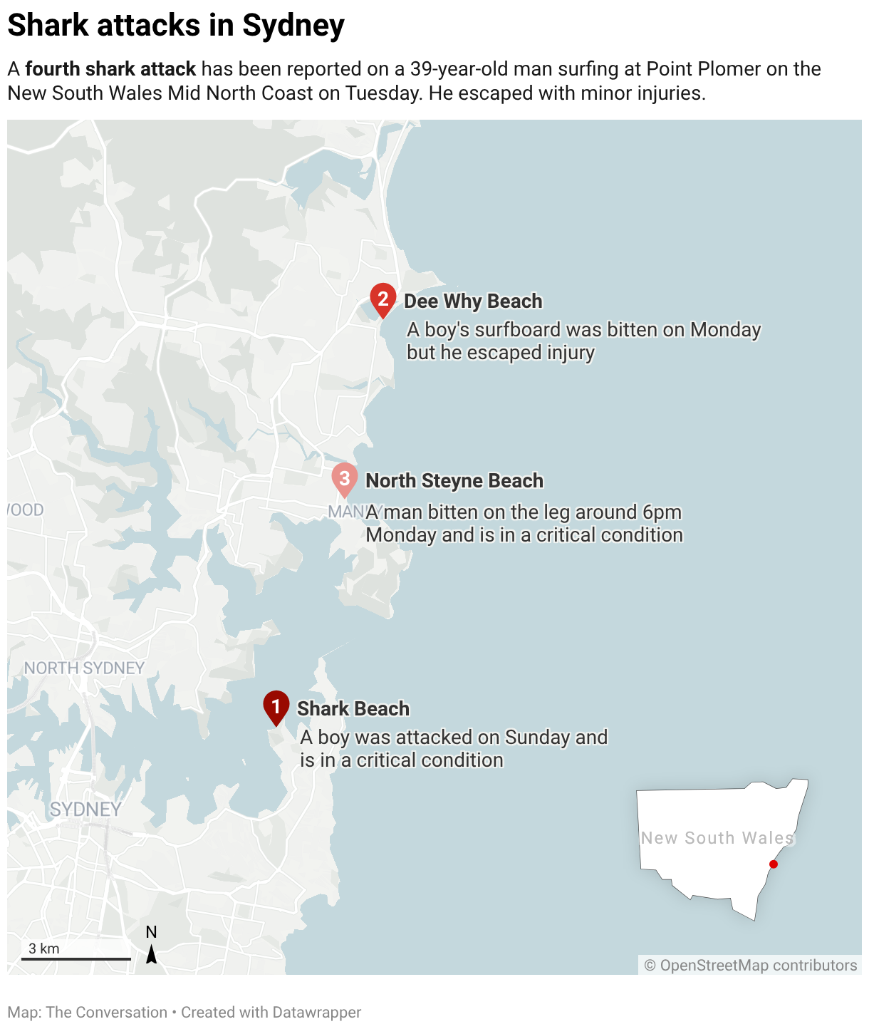 4 shark bites in 48 hours: How what we do on land may shape shark behaviour