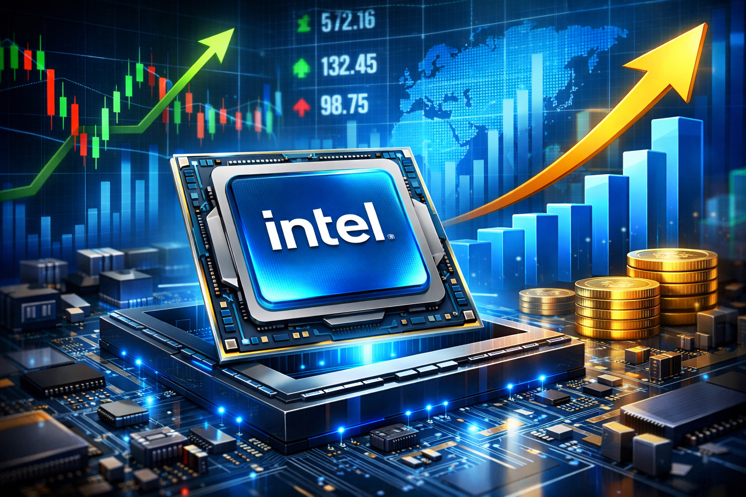 Options data reveal where Intel stock will be trading after earnings on ...