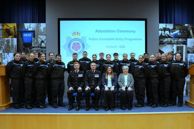 46 new police constables sworn in at Lancashire Police ceremonies
