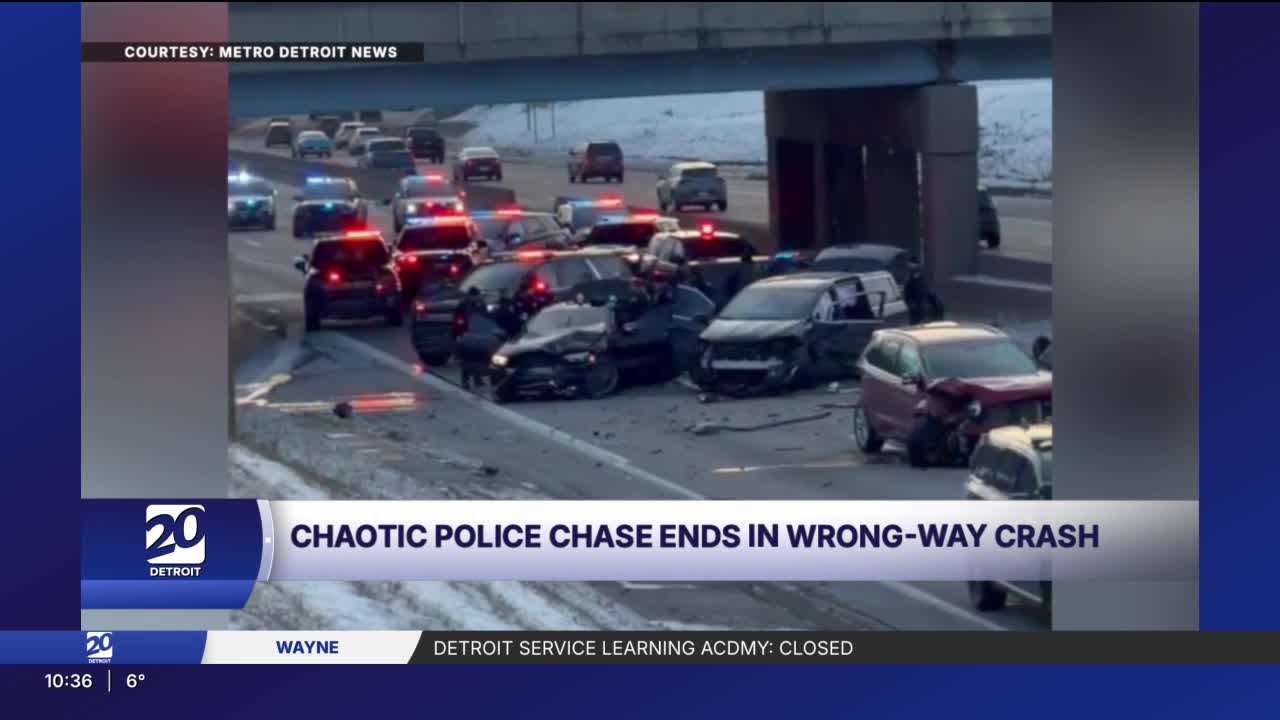 Warren police chase ends in wrong-way crash on I-94, witness describes ...