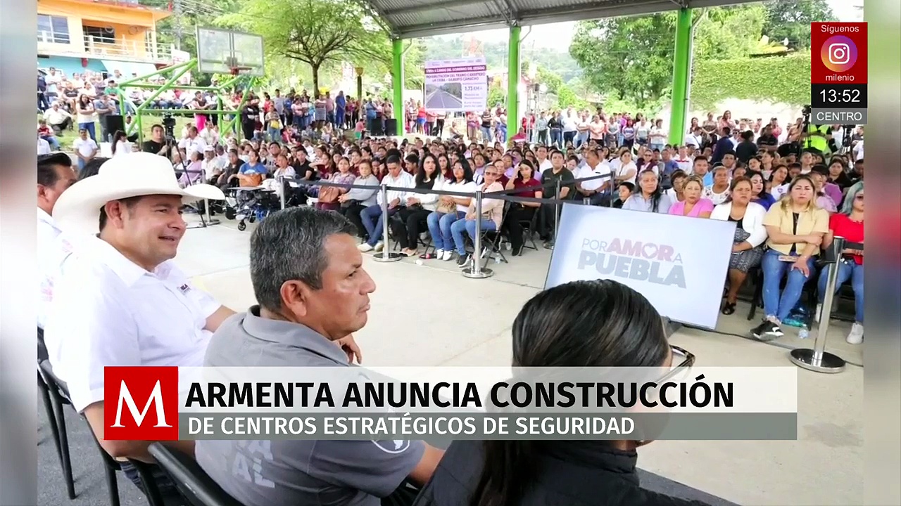Armenta anuncia construcción de centros estratégicos de seguridad en Puebla
