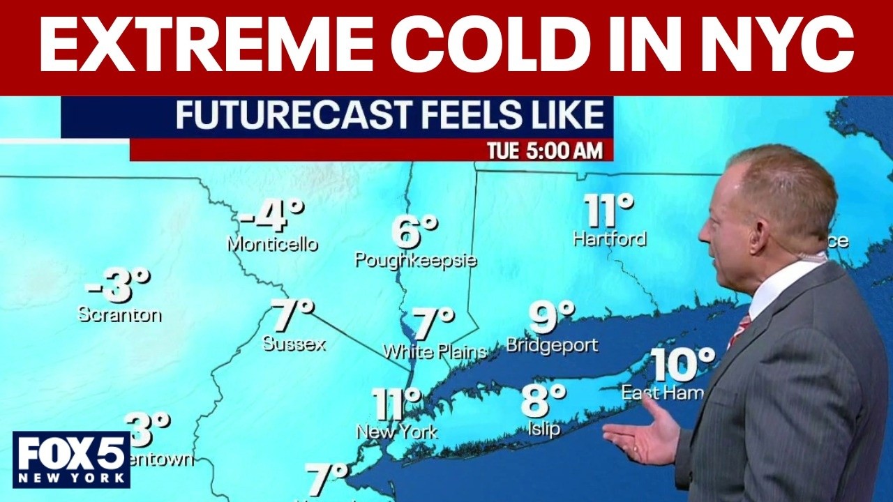 Extreme cold temperatures in NYC
