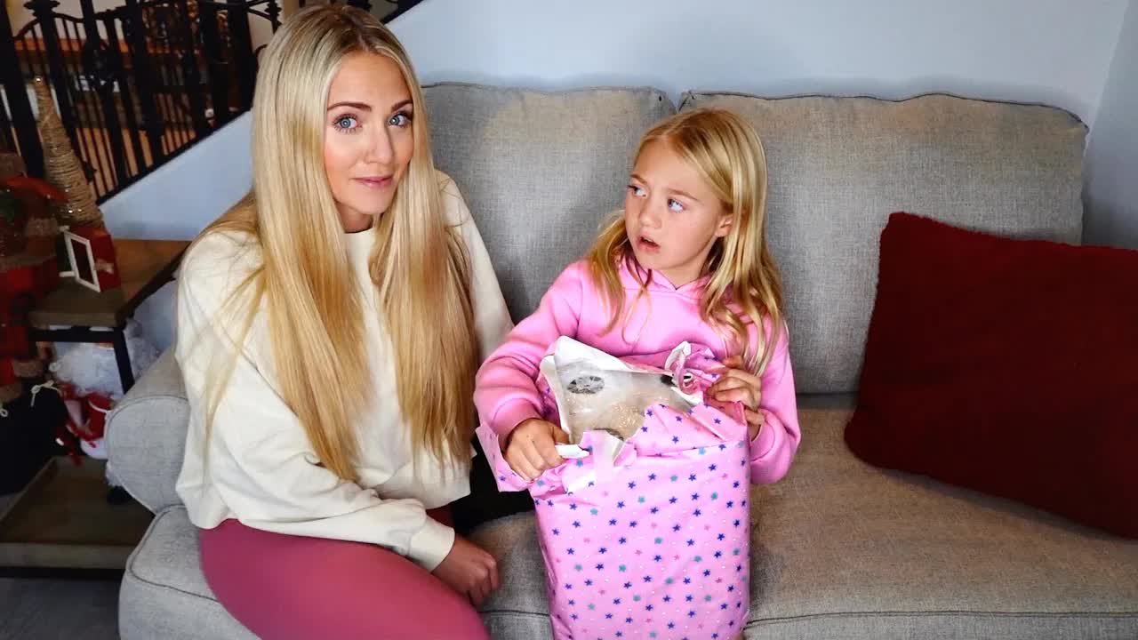 Giving Everleigh bad birthday presents