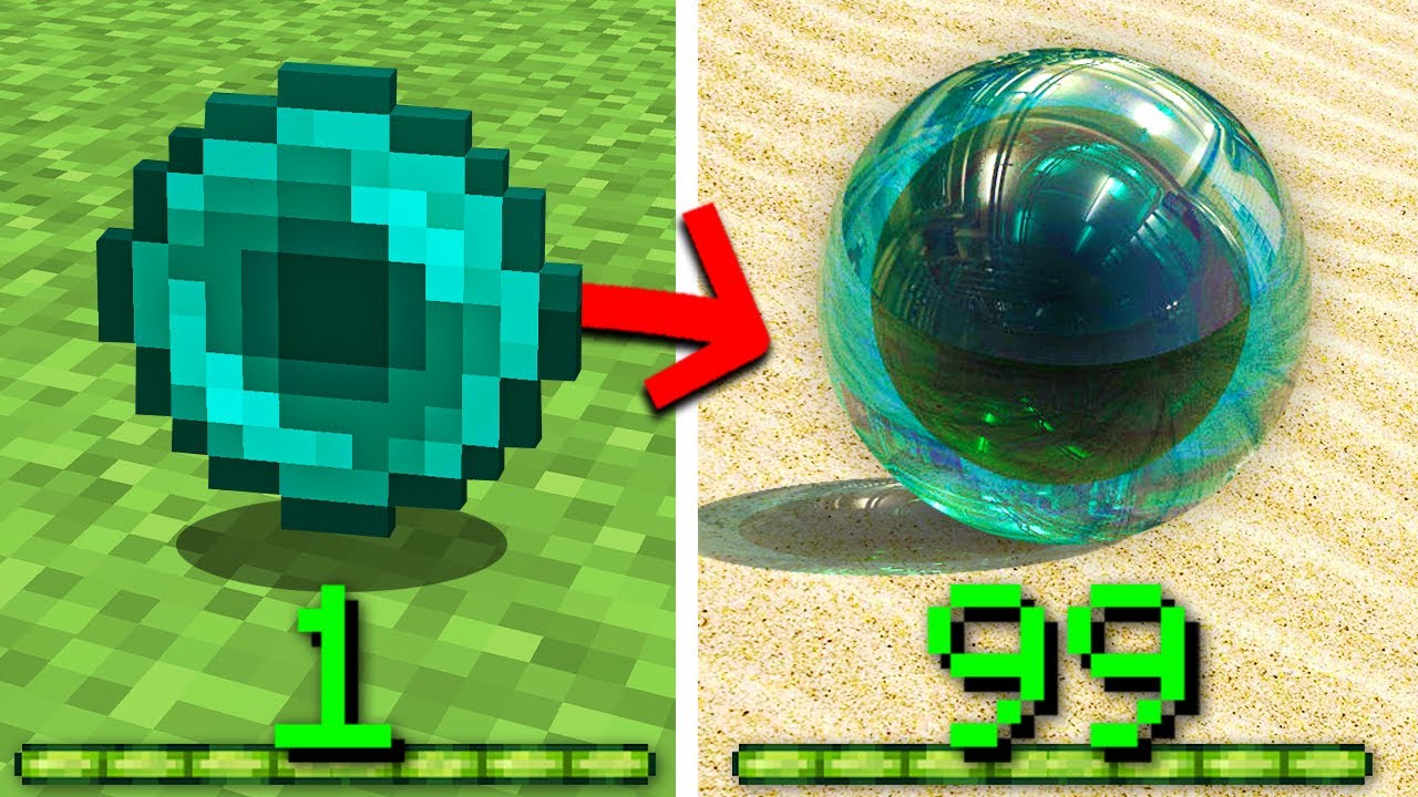 Minecraft, but your XP = more realistic