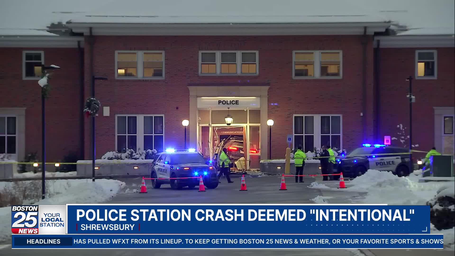 Driver slammed car through Shrewsbury police station intentionally ...