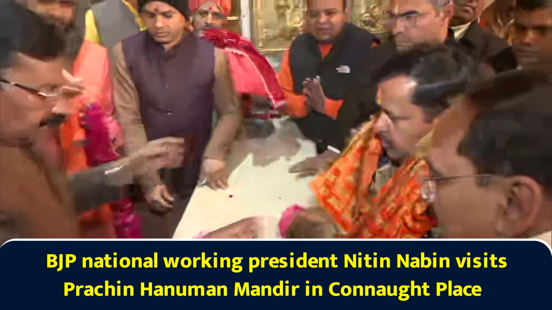 BJP national working president Nitin Nabin visits Prachin Hanuman ...