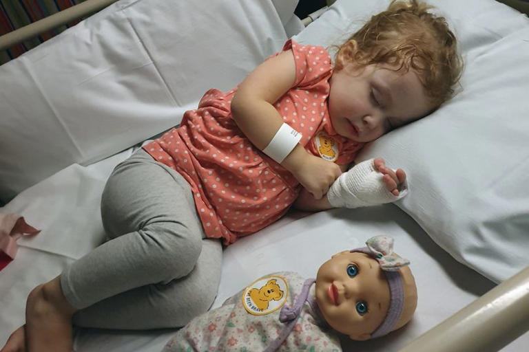 Mum's 'world ended' when daughter's 'swollen' tummy led to shock diagnosis