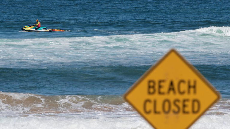 A lifeguard patrols North Steyne beach as beaches are closed after recent shark attacks, in Sydney, Australia, on January 20, 2026. - Jeremy Piper/Reuters