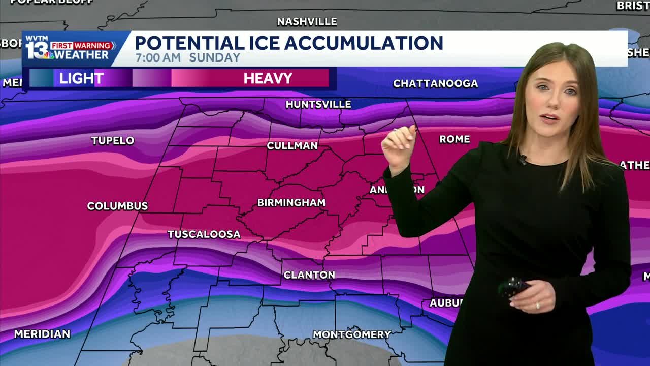 A winter storm threat is in the forecast for Alabama this weekend ...