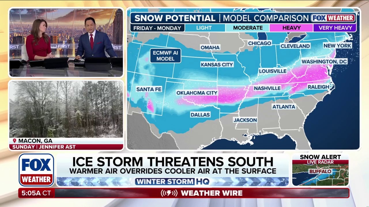 Dangerous winter storm brewing late-week across the South, widespread ...