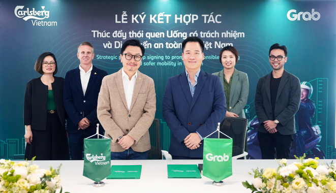 Carlsberg cùng Grab thúc đẩy thói quen uống có trách nhiệm, di chuyển an toàn