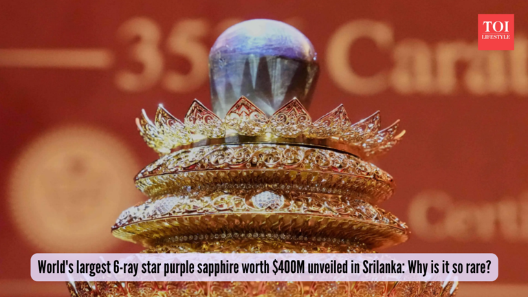 World’s largest six-ray purple sapphire, valued at $400 million ...