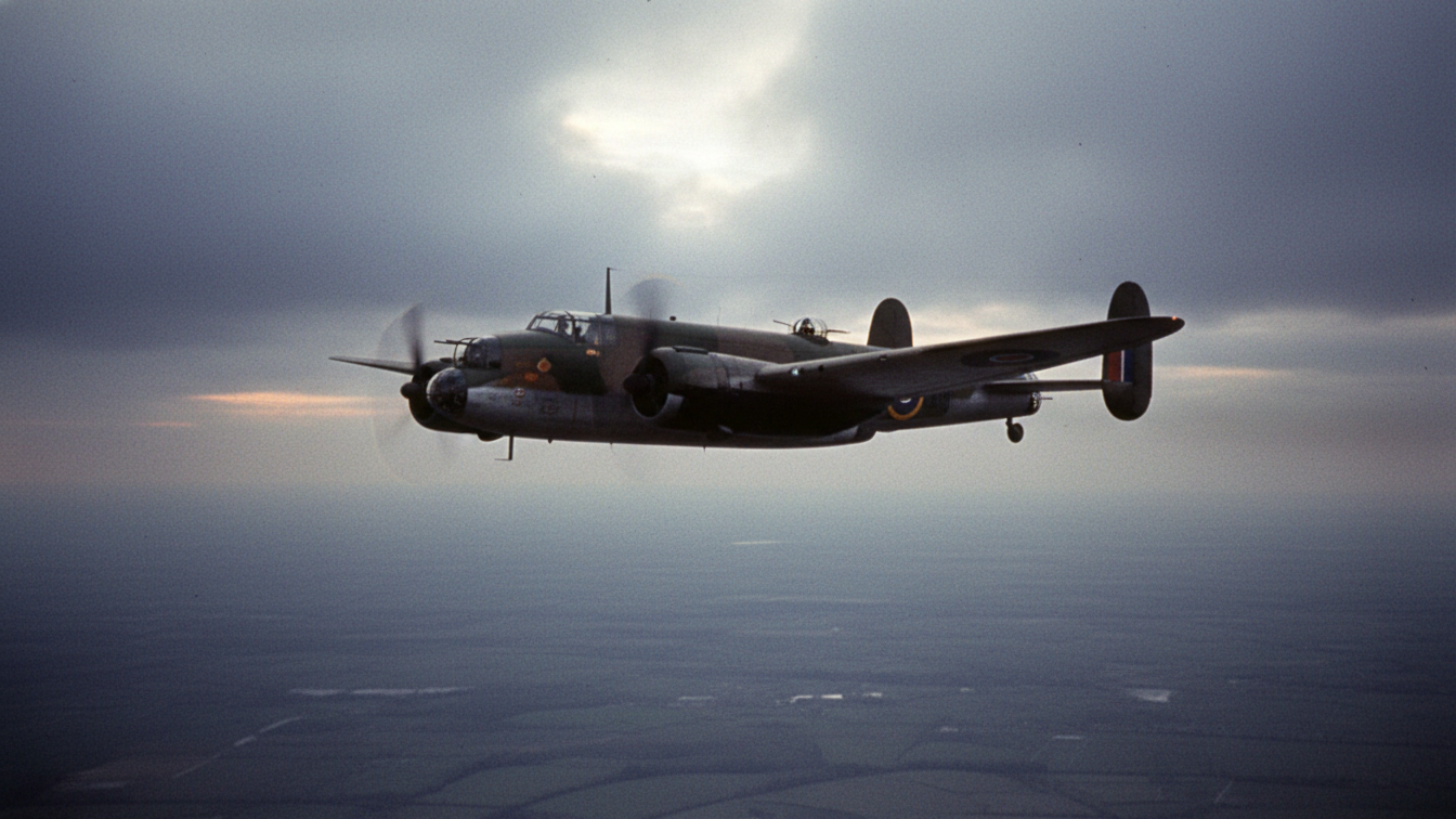The bomber that flew nose down into history