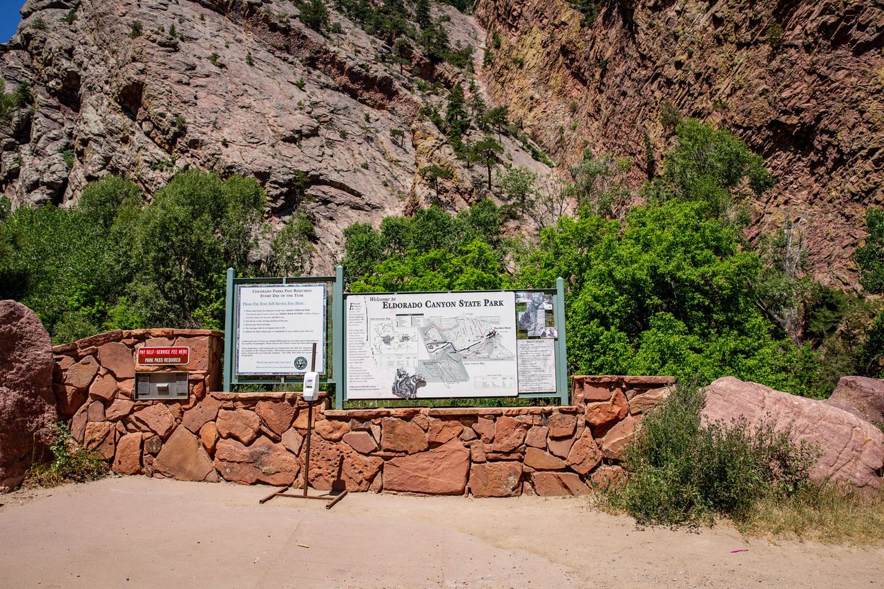 Map in Eldorado State Park