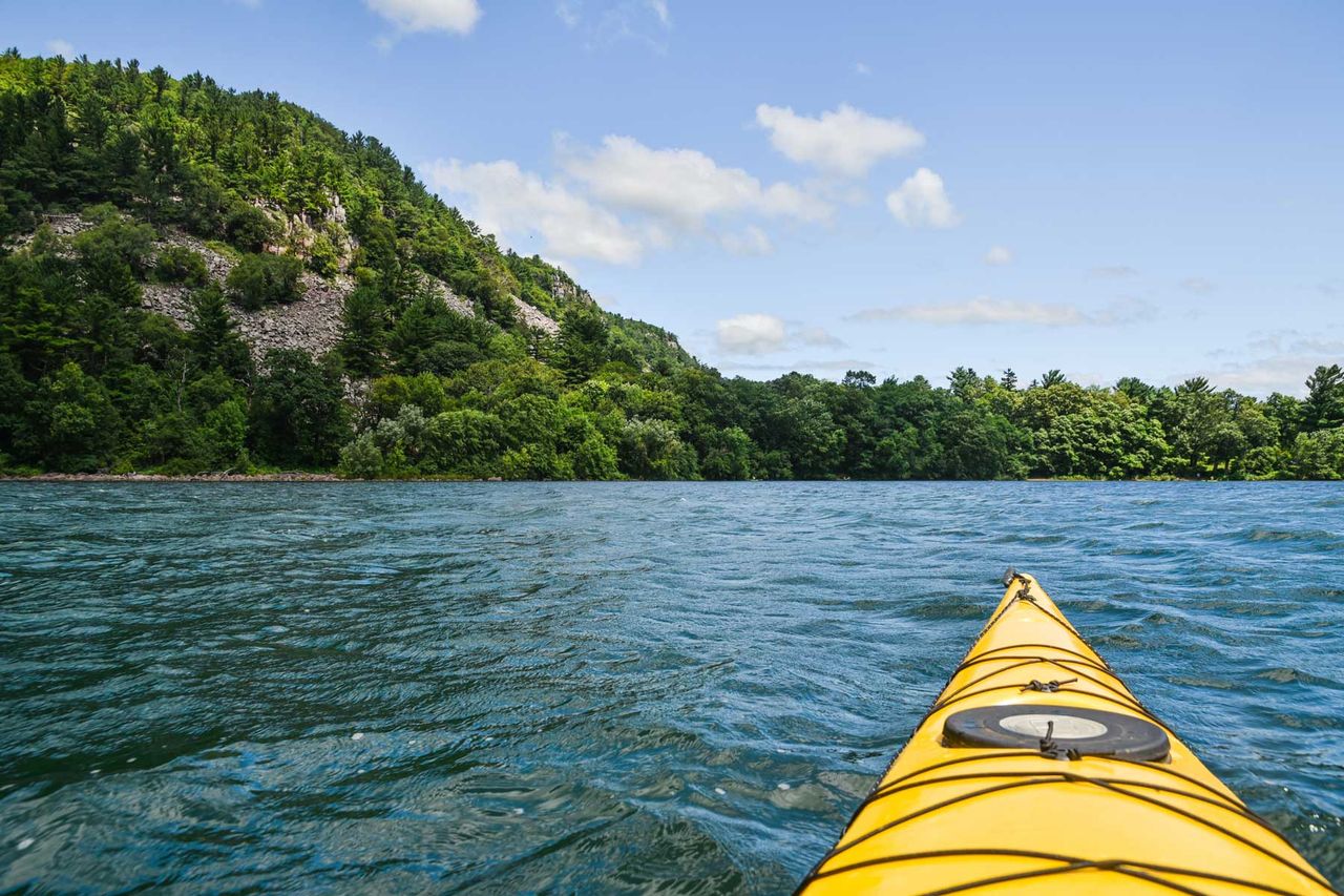 Kayaking at Devil's Lake State Park in Wisconsin