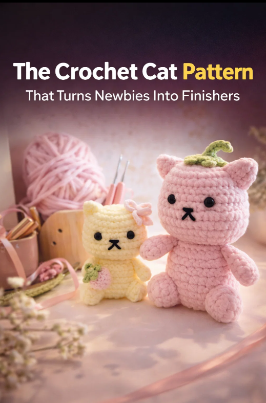 The crochet cat pattern that turns newbies into finishers