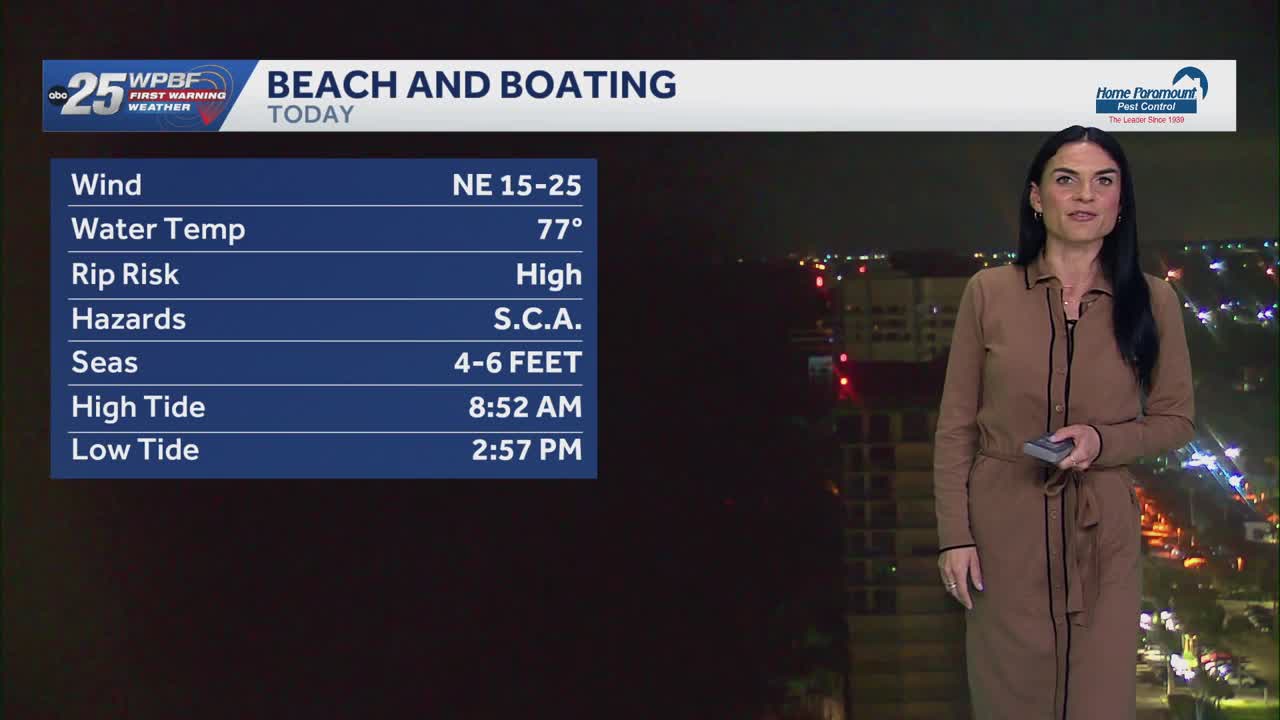 Cool and breezy Tuesday, gradual warming trend with rainfall