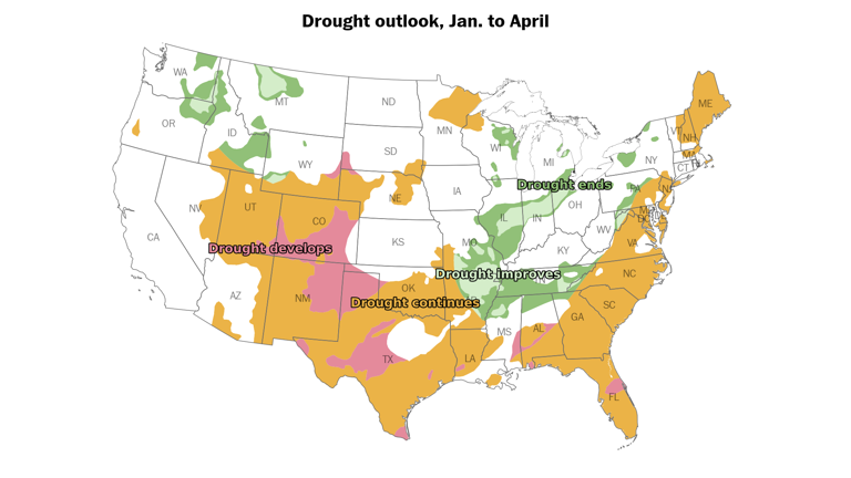 ‘I’ve never seen anything like it’: A winter drought grips the US