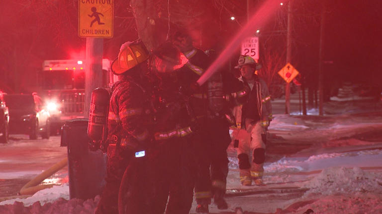 Fire forces family into dangerously cold temps