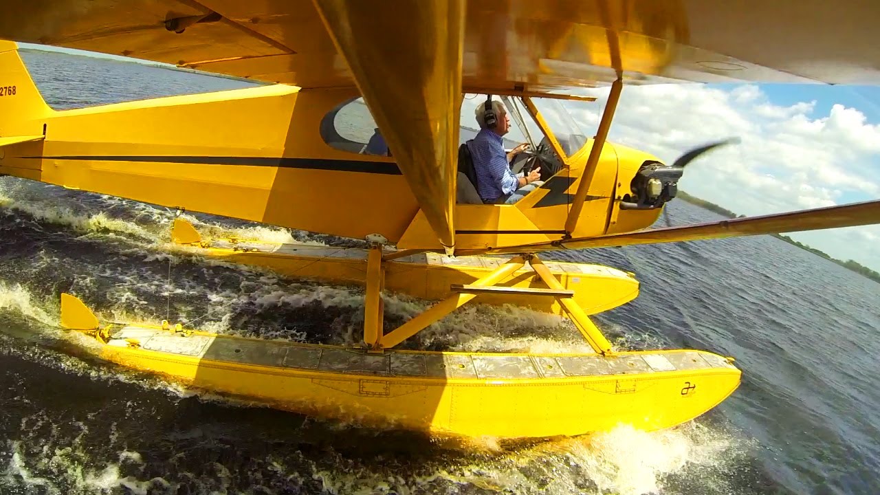 Watch the moment a lake becomes the only runway
