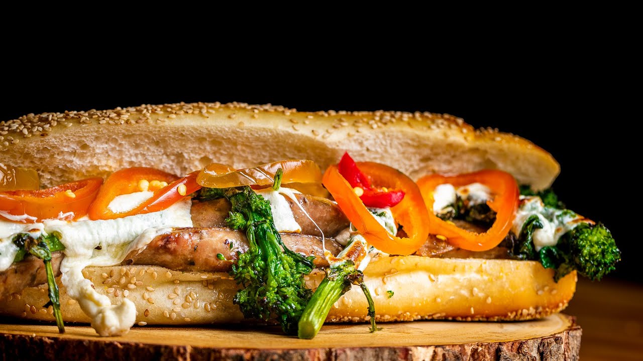 This sausage and broccoli rabe hero is pure comfort
