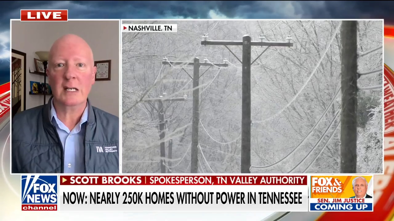 Tennessee Valley Authority addresses widespread power outages after ice storm<br>