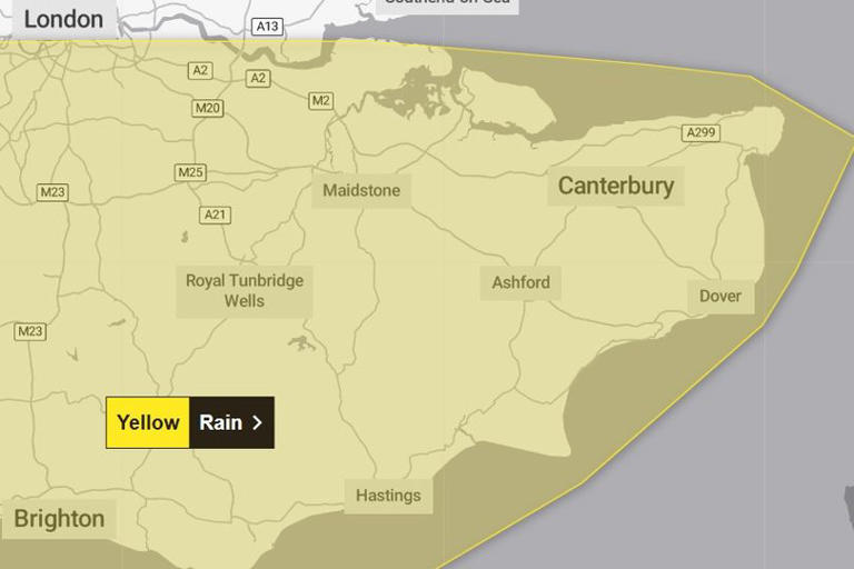 Met Office verdict on Storm Chandra hitting Kent as 12-hour rain ...