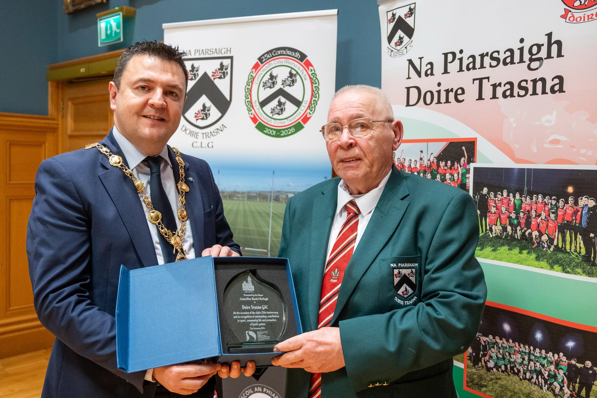 Photos: Doire Trasna 25th anniversary honoured with mayoral reception