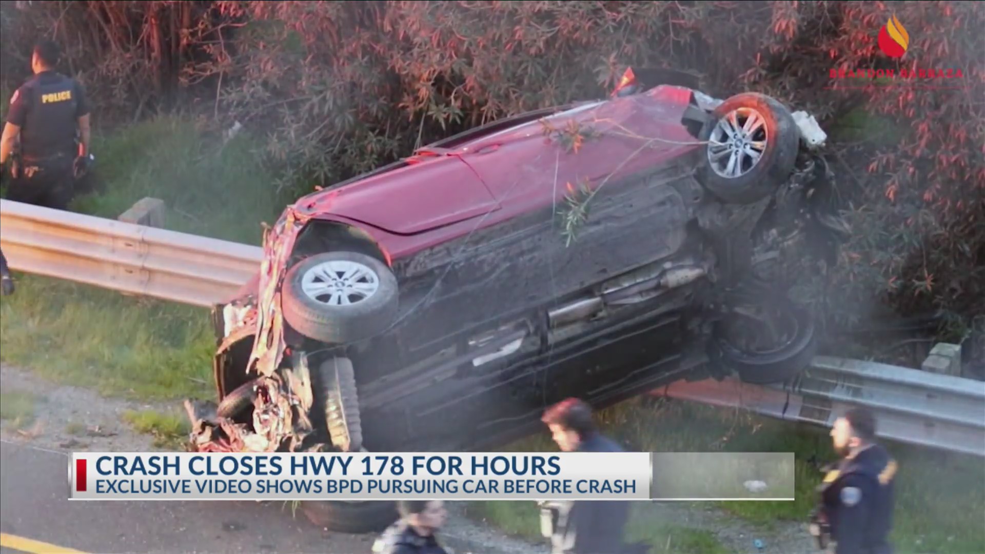 3 ejected in crash ending police pursuit along HWY 178