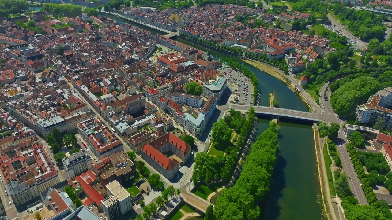 Besançon, France: A stunning drone tour over the Doubs