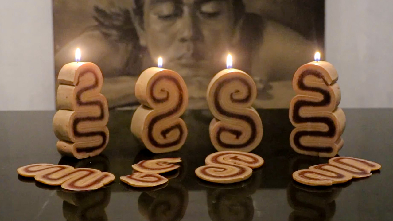 Relaxing candle craft tutorial: Creating perfect roll folding shapes