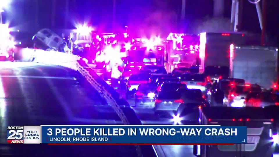 2 Bryant University students among 3 killed in fiery wrong-way crash in ...