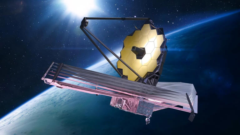 The James Webb Space Telescope in space near Earth. Credit: NASA/dima_zel