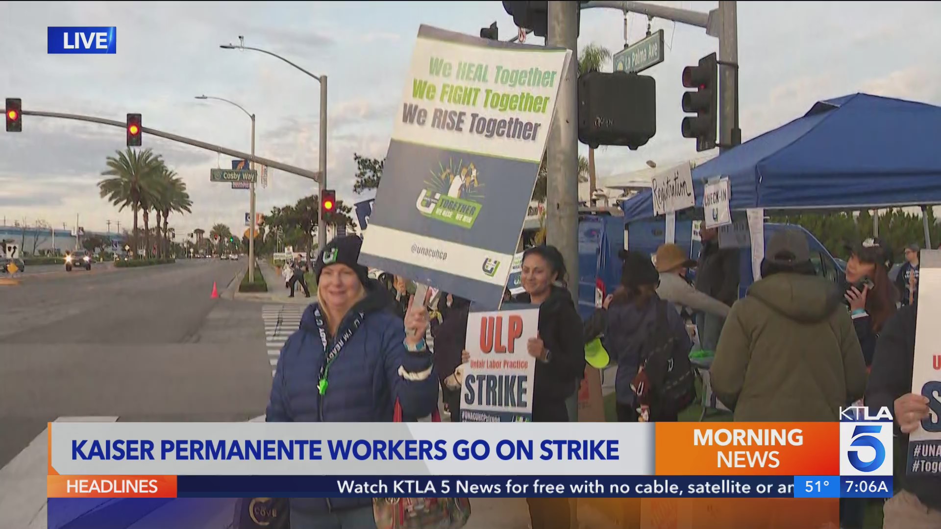 Strike begins for thousands of Kaiser Permanente healthcare workers