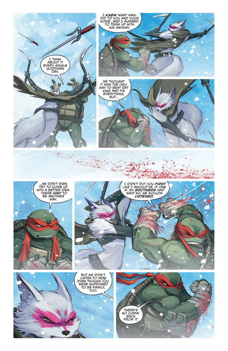 The Teenage Mutant Ninja Turtles' multiversal battle gets painfully ...
