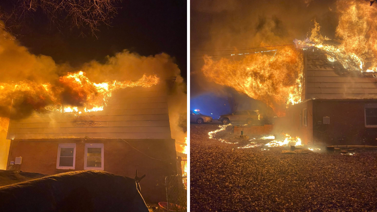 Fire crews battle large house fire in Forest Park; injuries reported