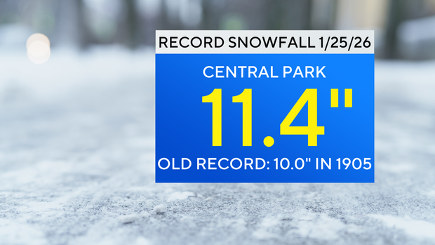 How much snow did we get? A look at snow totals in NYC, NJ., and beyond