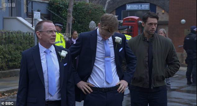 Stephen made his first on-screen appearance as Mark on New Year's Day - but was unidentified at the time