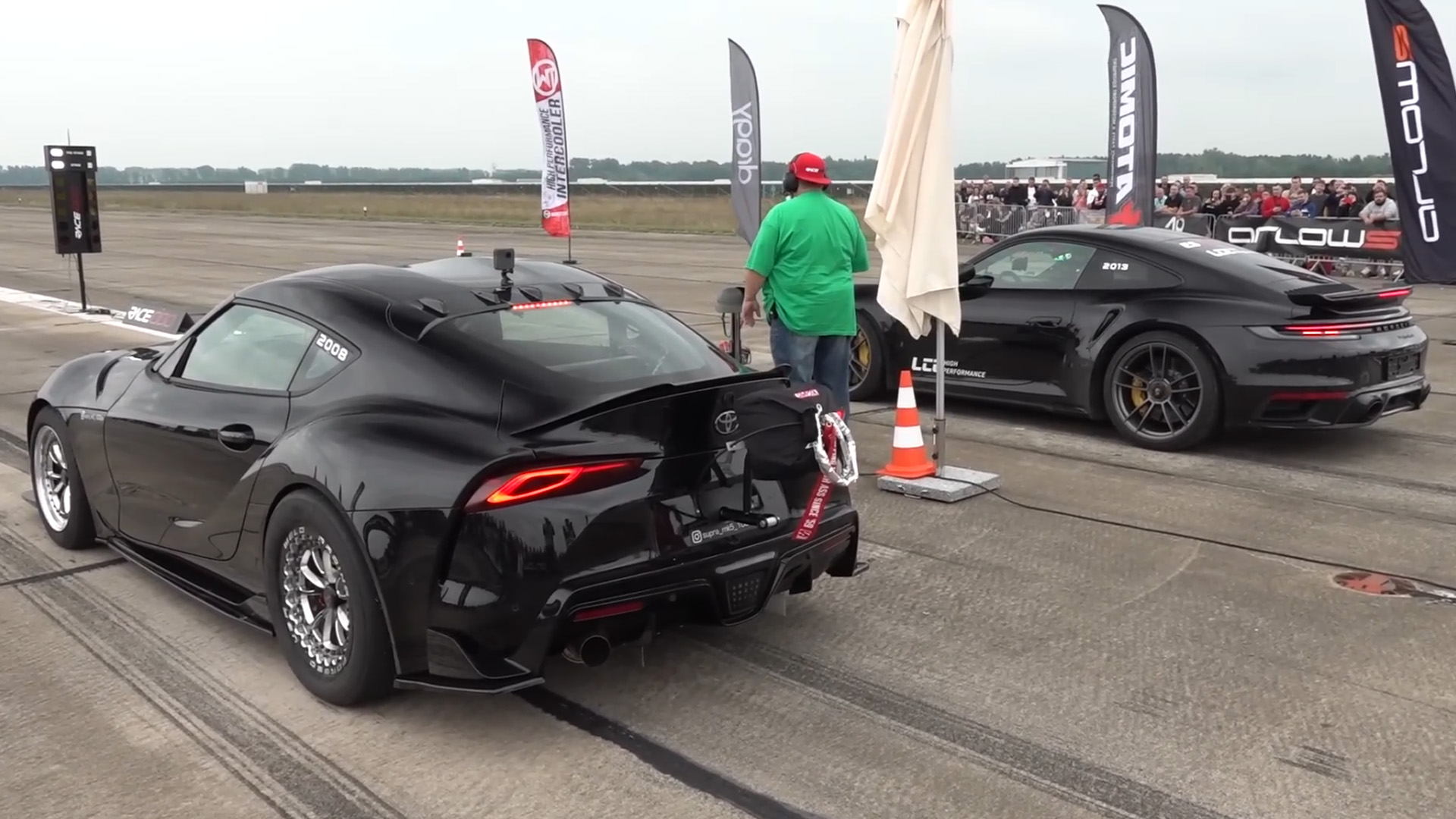 Drag racing highlights with some of the fastest modified cars