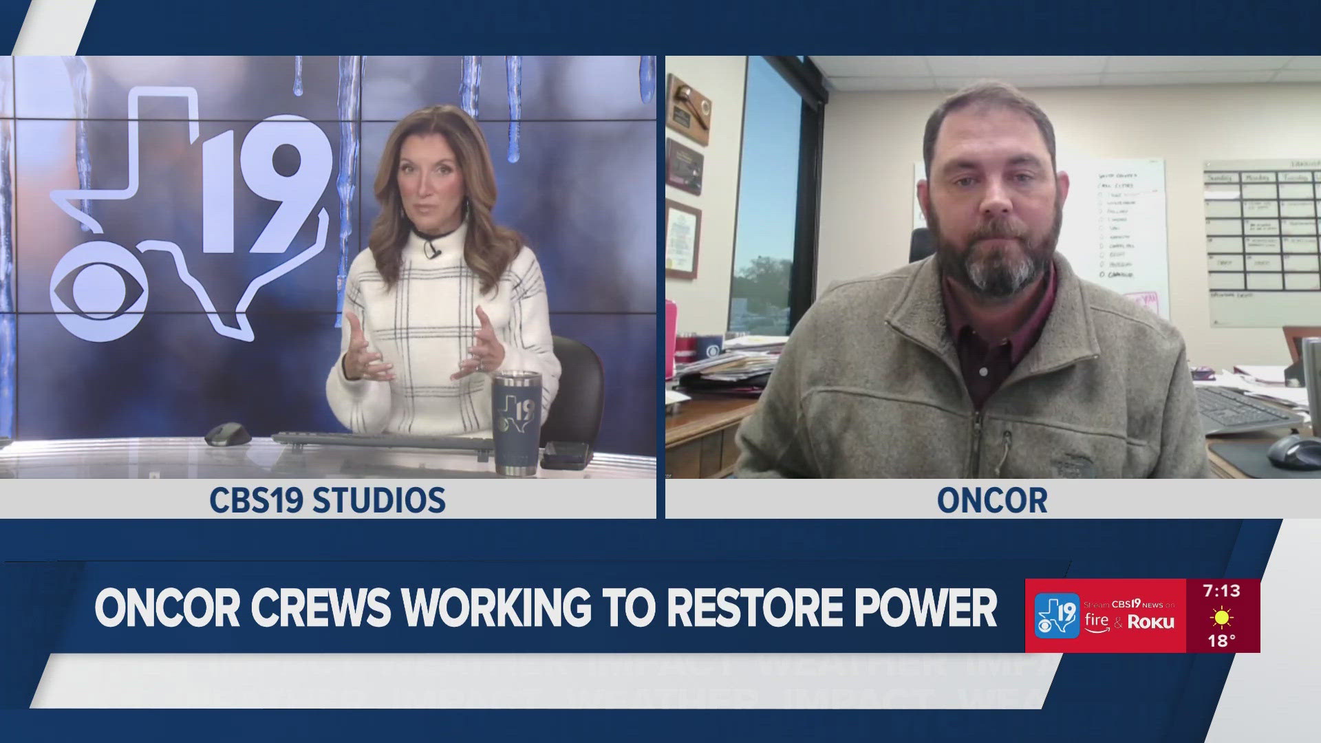 Live interview: Oncor working tirelessly to restore power in East Texas