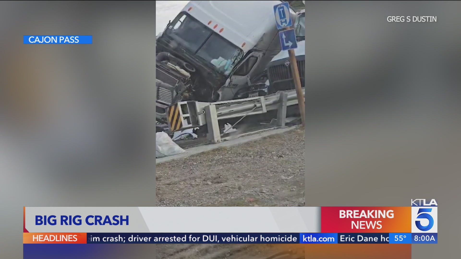 Video shows aftermath of brutal big rig crash near Southern California ...