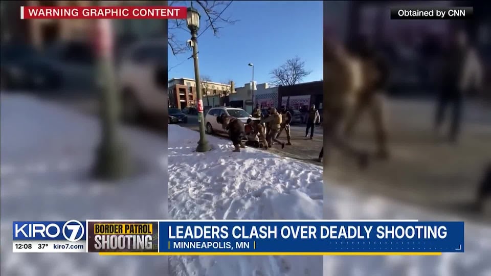 Video: Leaders clash over deadly Minneapolis shooting<br>