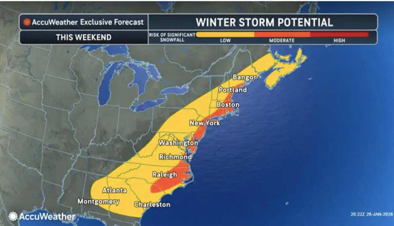 New winter storm threat looms for East Coast as Arctic cold settles in