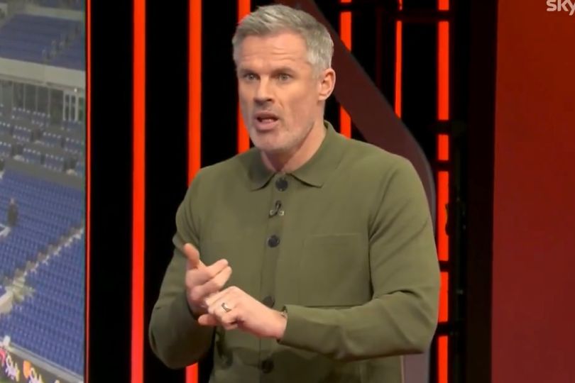 Jamie Carragher speaking on Sky Sports' Monday Night Football