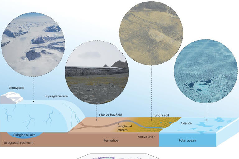 In polar regions, microbes are influencing climate change as frozen ...